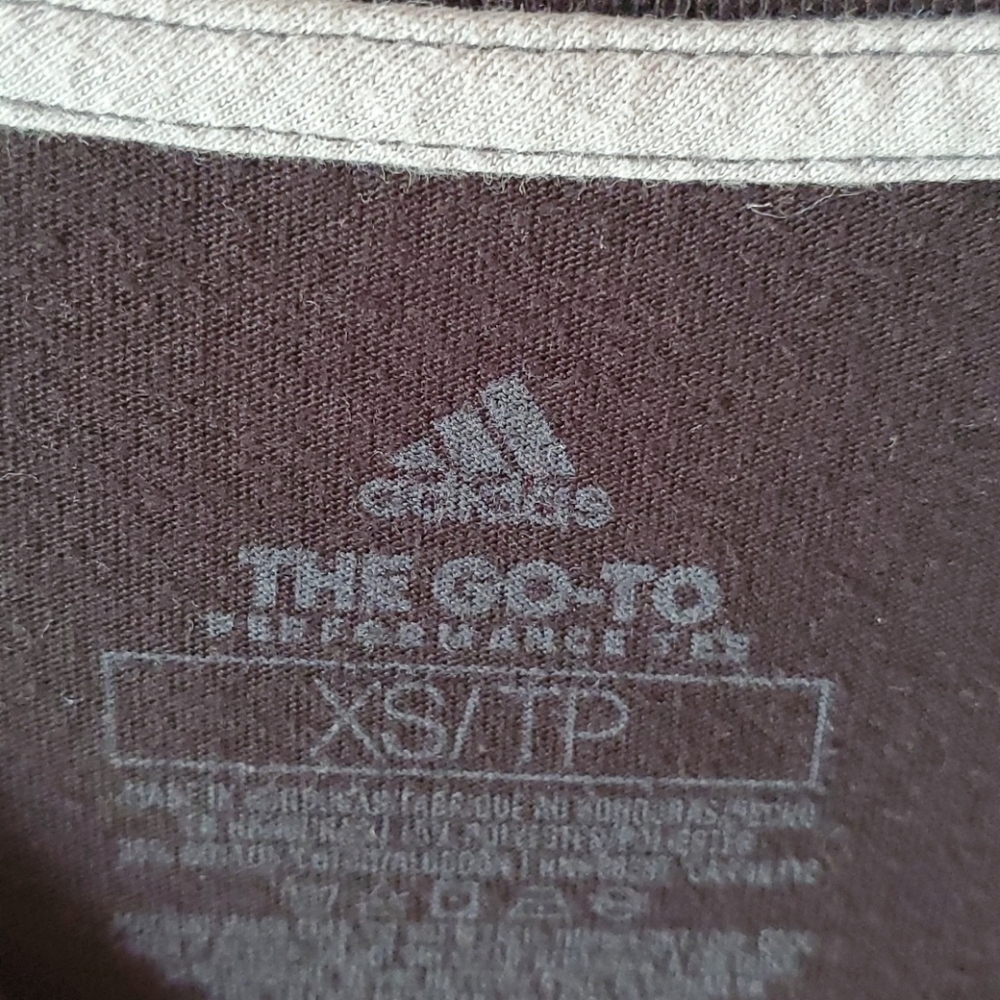 Adidas go-to tee XS black long sleeved tee white - Picture 3 of 7
